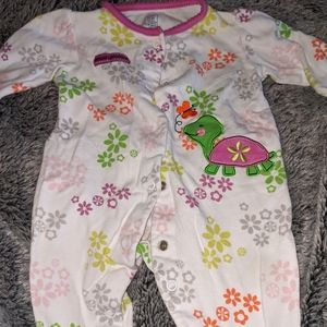 baby girl footie PJs